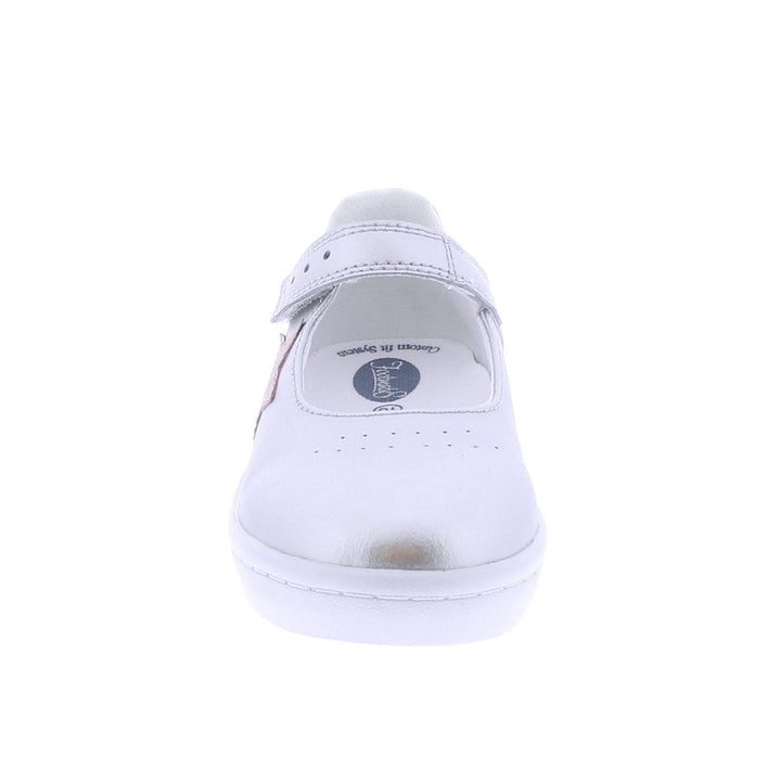 Stella Leather Mary Jane - Silver/Rose