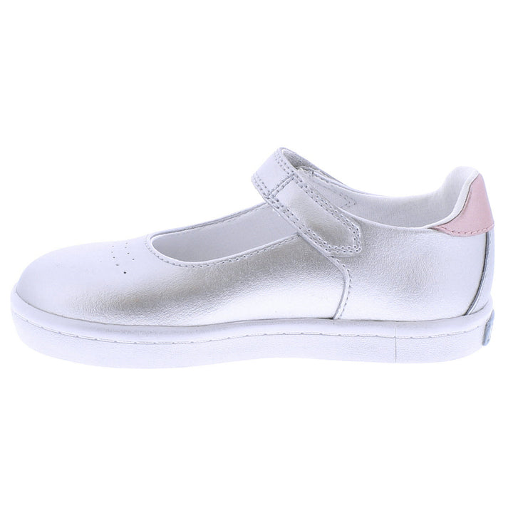 Stella Leather Mary Jane - Silver/Rose
