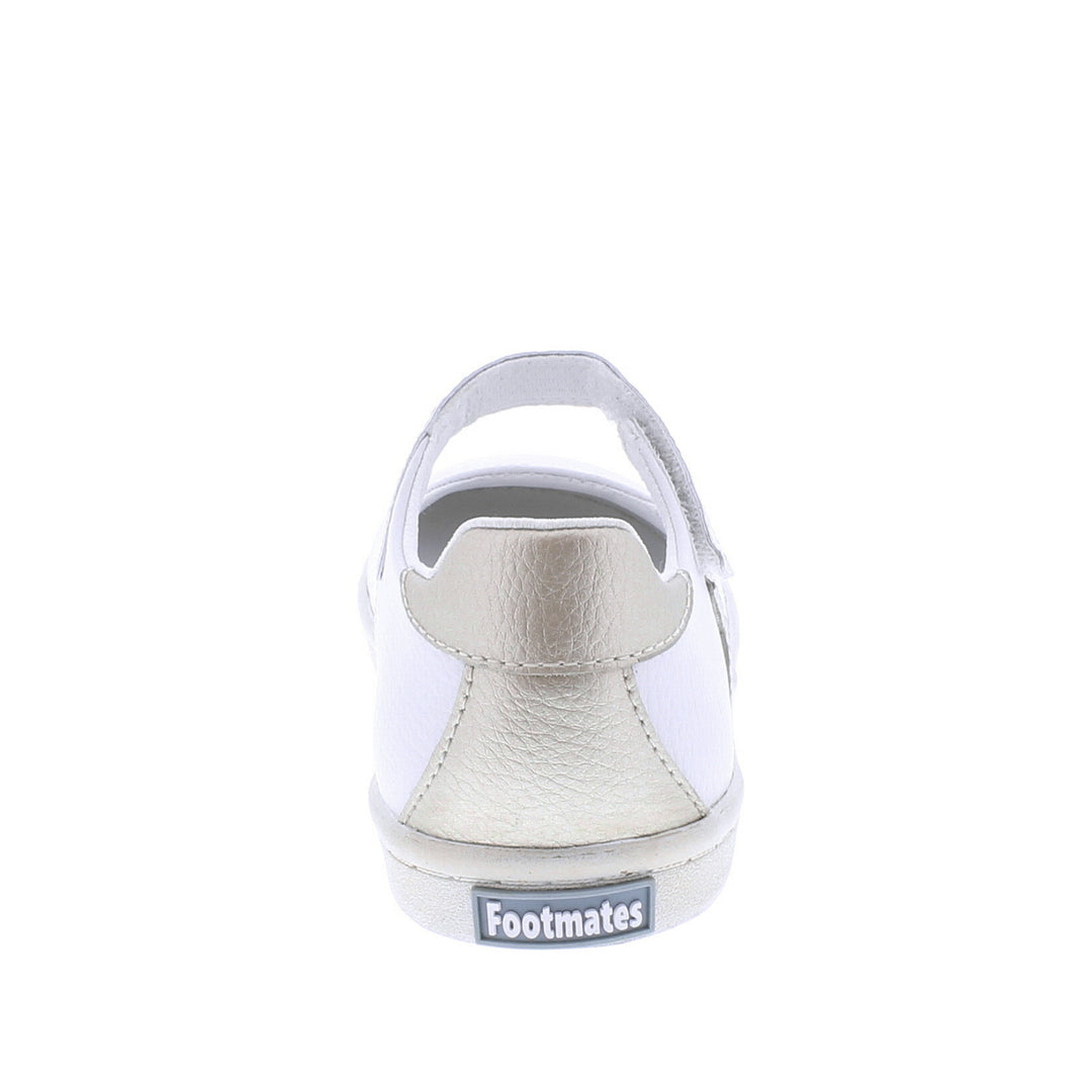 Stella Leather Mary Jane Sneaker - White / Gold