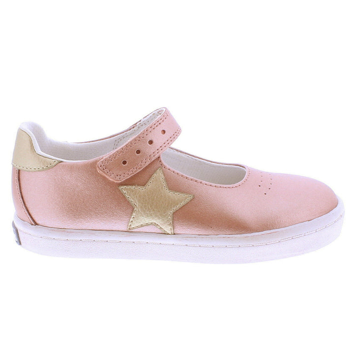 Stella Mary Jane Leather Sneaker - Rose Gold