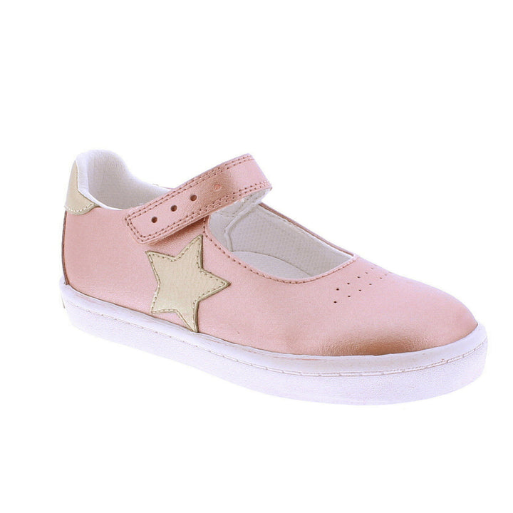 Stella Mary Jane Leather Sneaker - Rose Gold