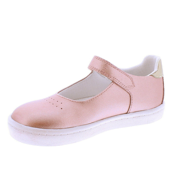 Stella Mary Jane Leather Sneaker - Rose Gold