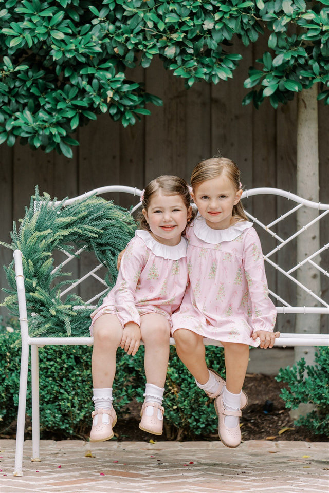 Pink Tinsel Dress Long-Sleeve
