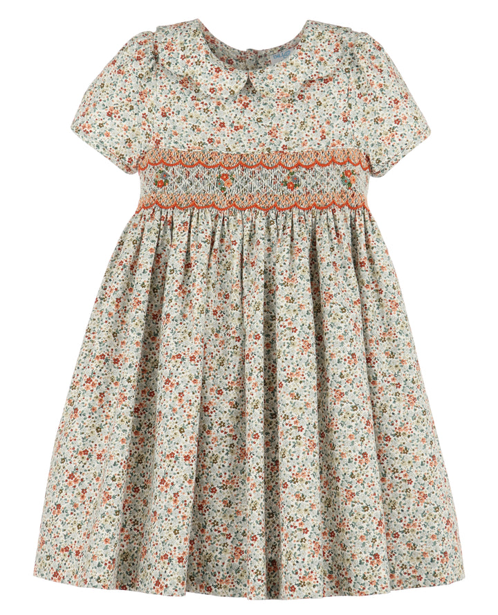 Autumn Glow Smocked Dress