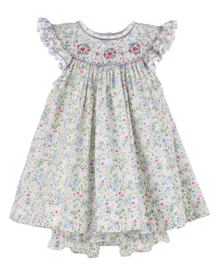 Berry Bouquet Smocked Bishop Dress