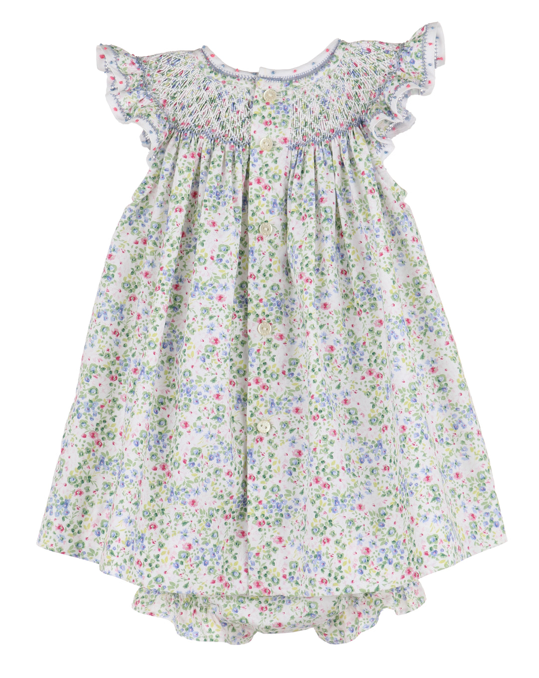 Berry Bouquet Smocked Bishop Dress