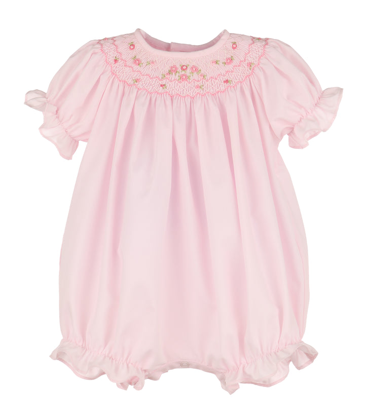 Classic Smocked Bubble - Pink