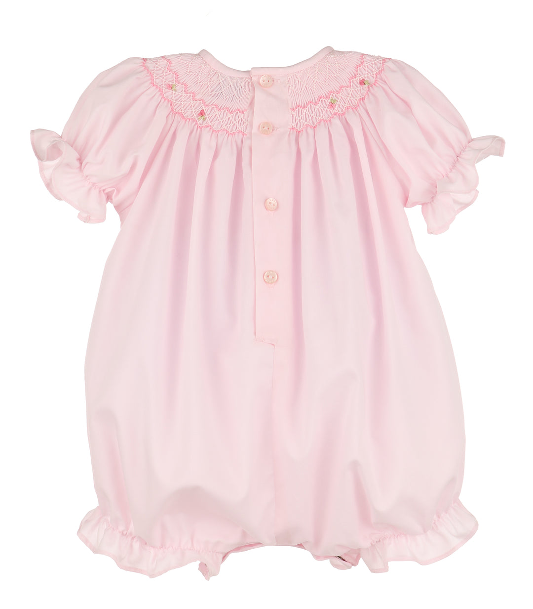 Classic Smocked Bubble - Pink