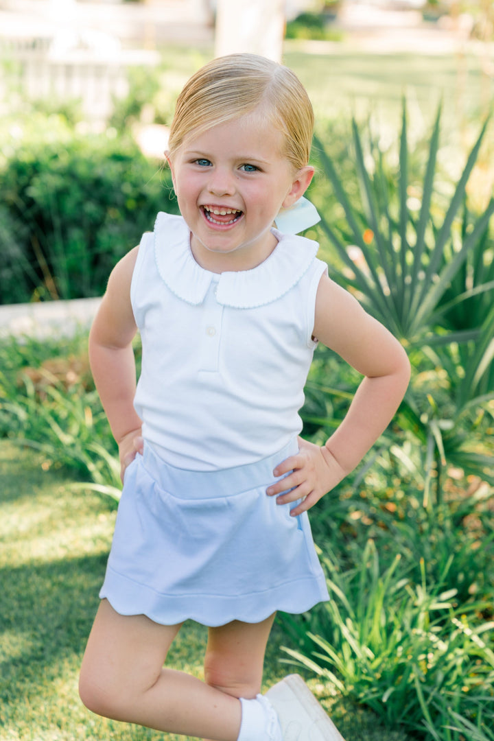Sophie Scallop Skirt Light Blue