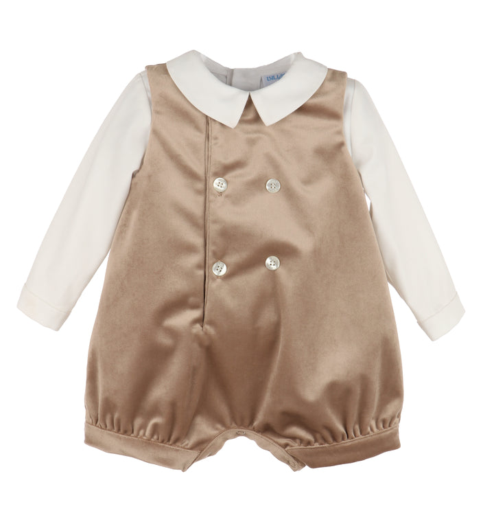 Deluxe Velvet Romper with Shirt