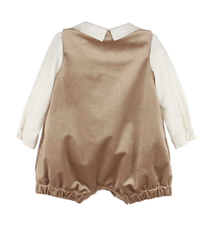 Deluxe Velvet Romper with Shirt