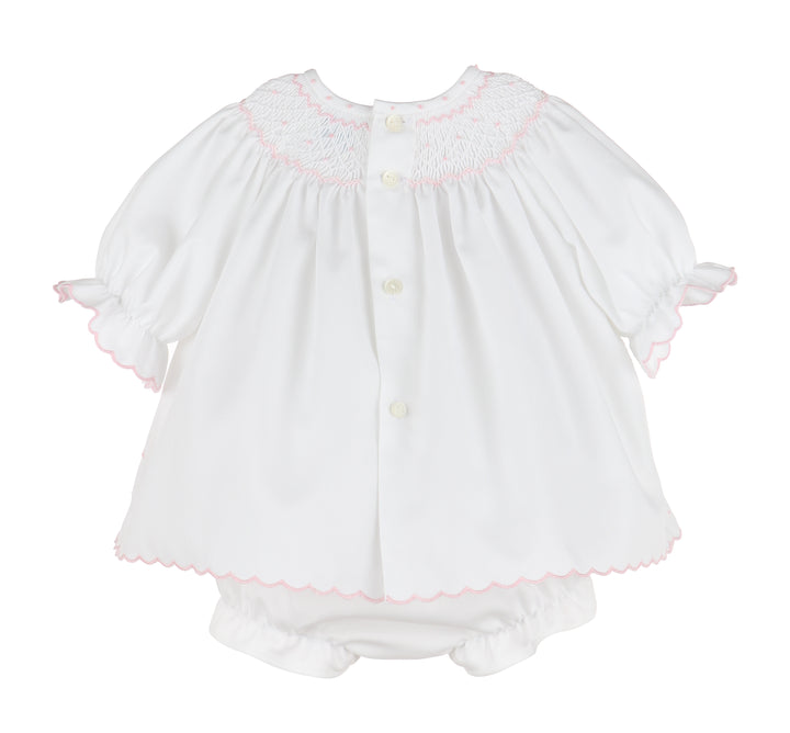 Classic Embroidered Feston Bishop Dress