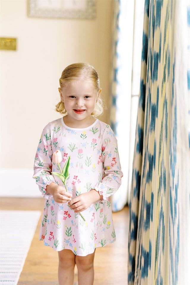 English Garden Dress Long-Sleeve