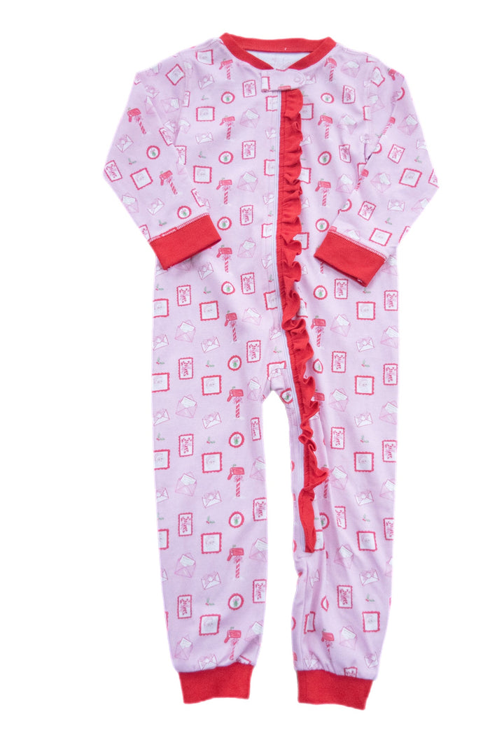 Girls' One Piece Jammies - Letters to Santa