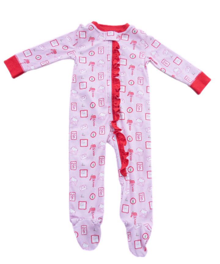 Girls' One Piece Jammies - Letters to Santa