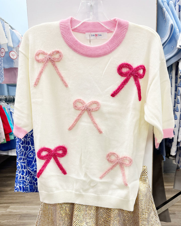 Iris Sweater Pink Bows