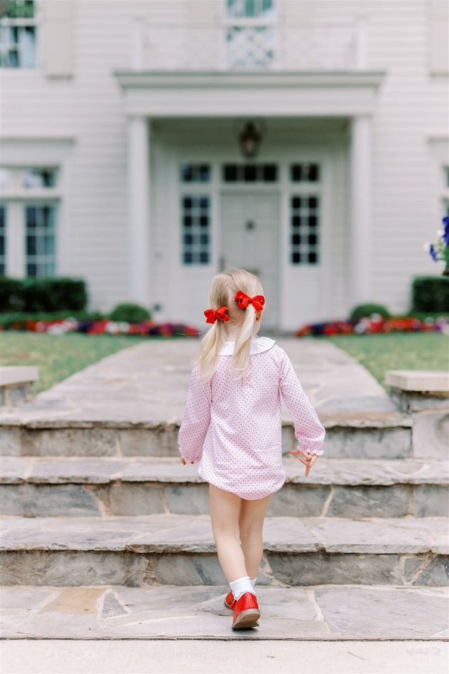 Red Dot Long-Sleeve Girl Bubble