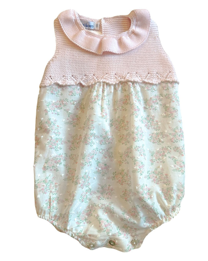 Knit Ruffle Floral Bubble