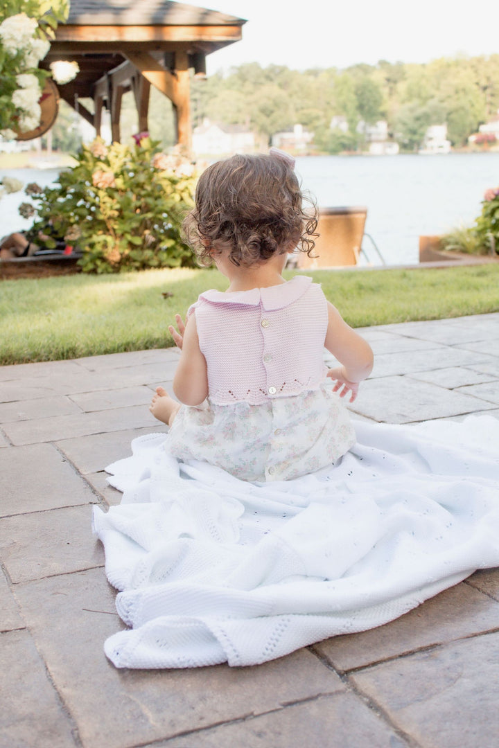 Knit Ruffle Floral Bubble