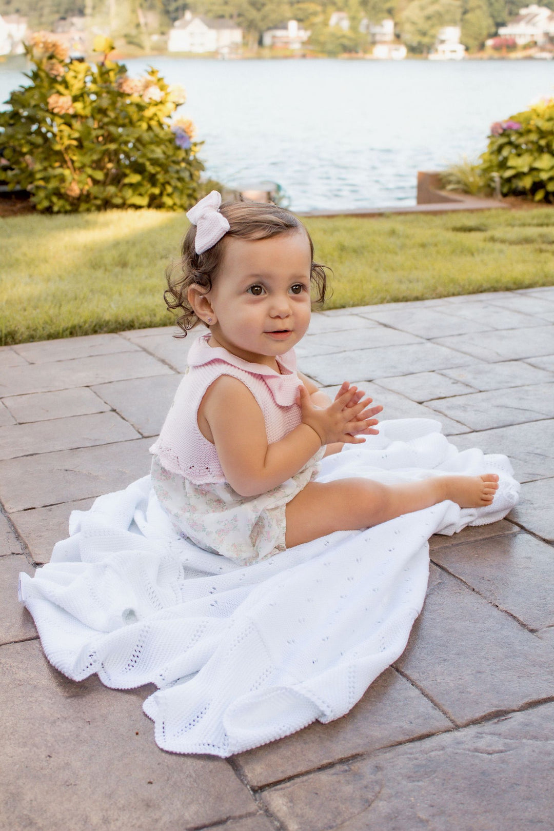 Knit Ruffle Floral Bubble