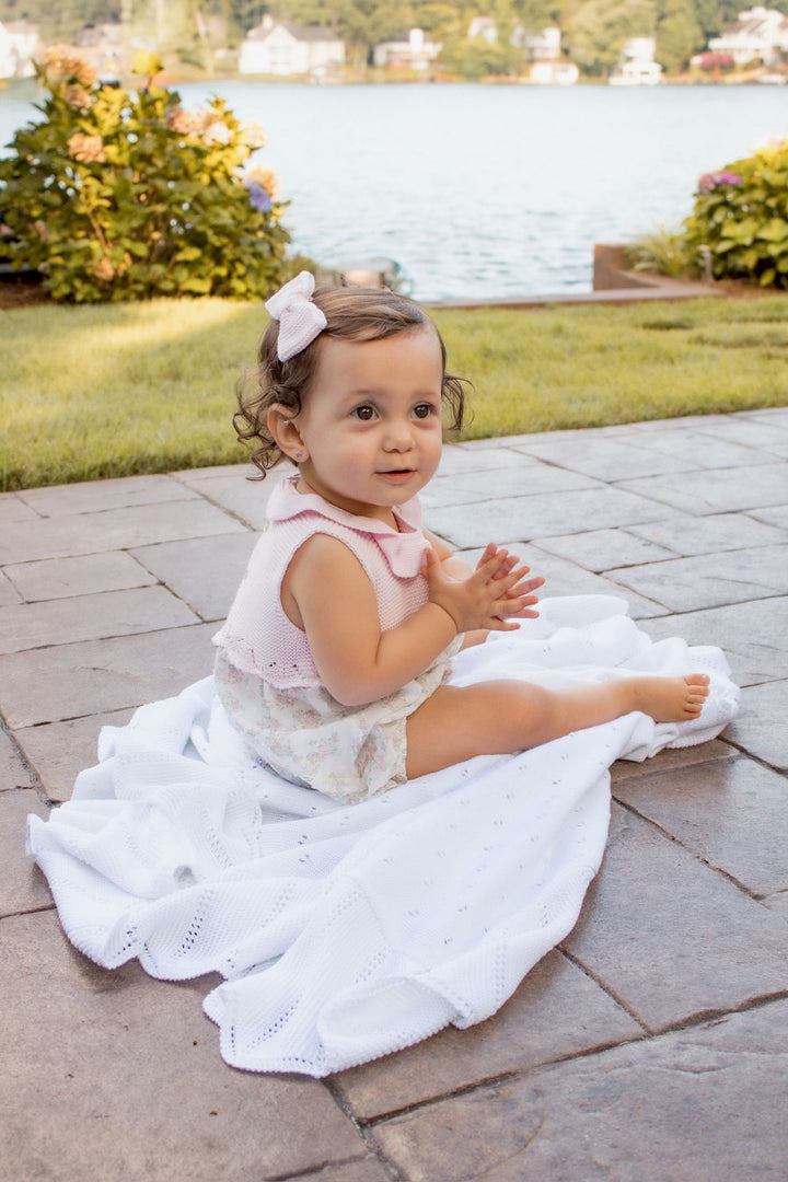 Knit Ruffle Floral Bubble