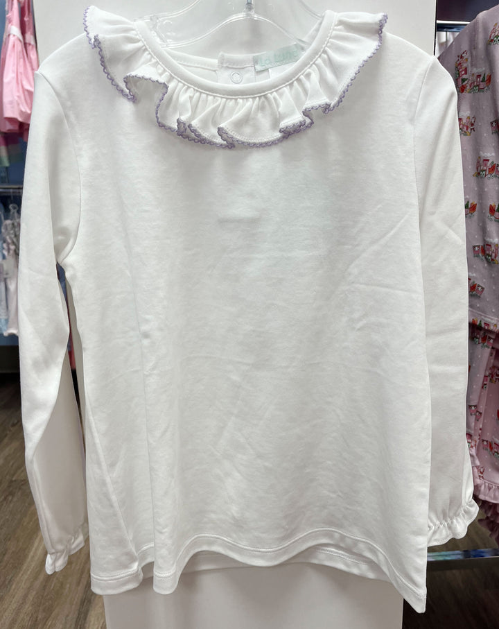 Long-Sleeved Ruffle Top