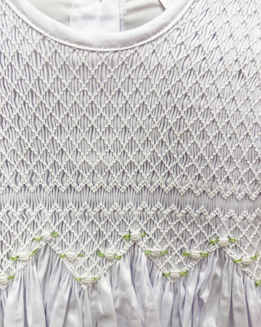 Nikki Bubble - White Smocked
