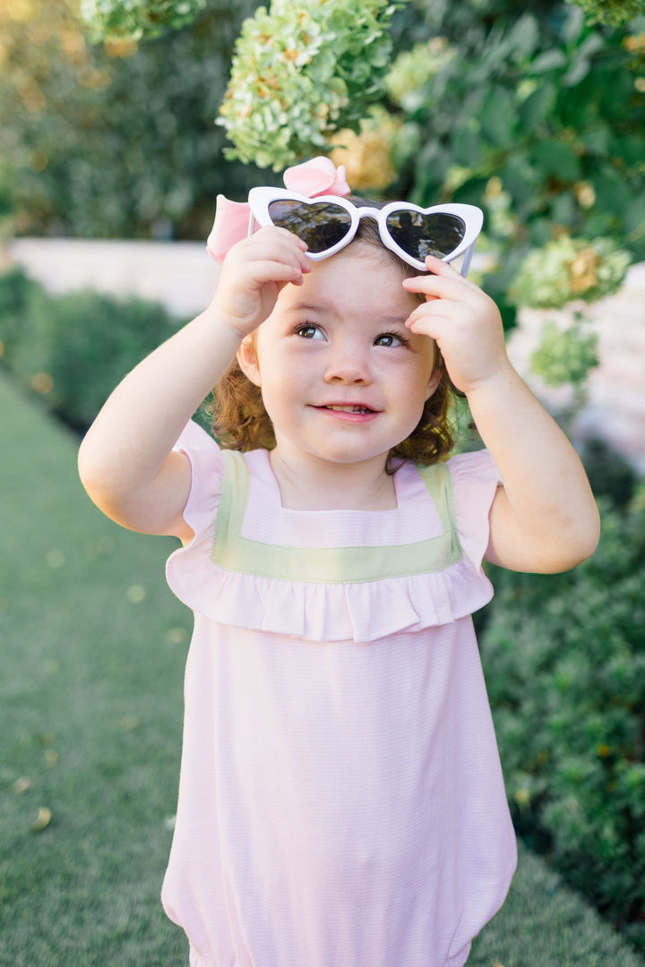 Pink with Green Stripe Girl Bubble