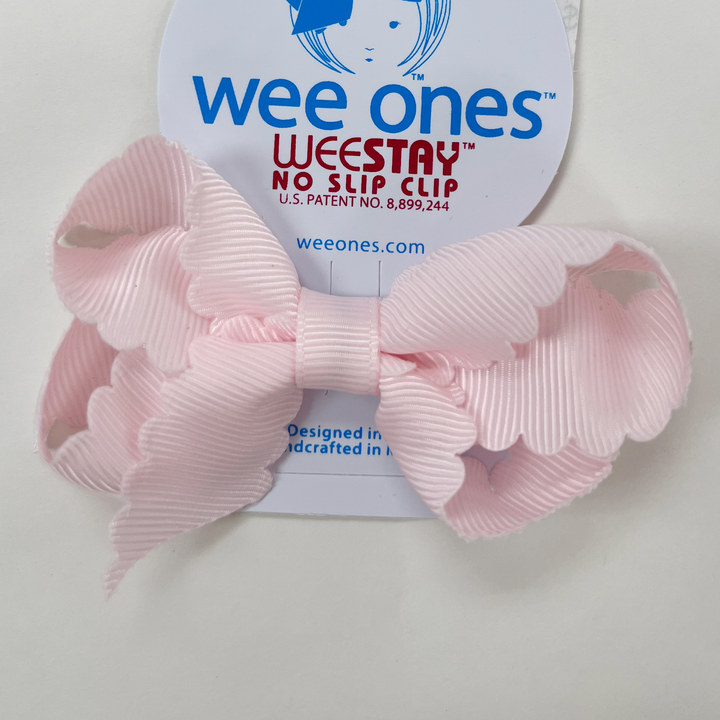 Wee Ones Mini Scalloped Edge Bow