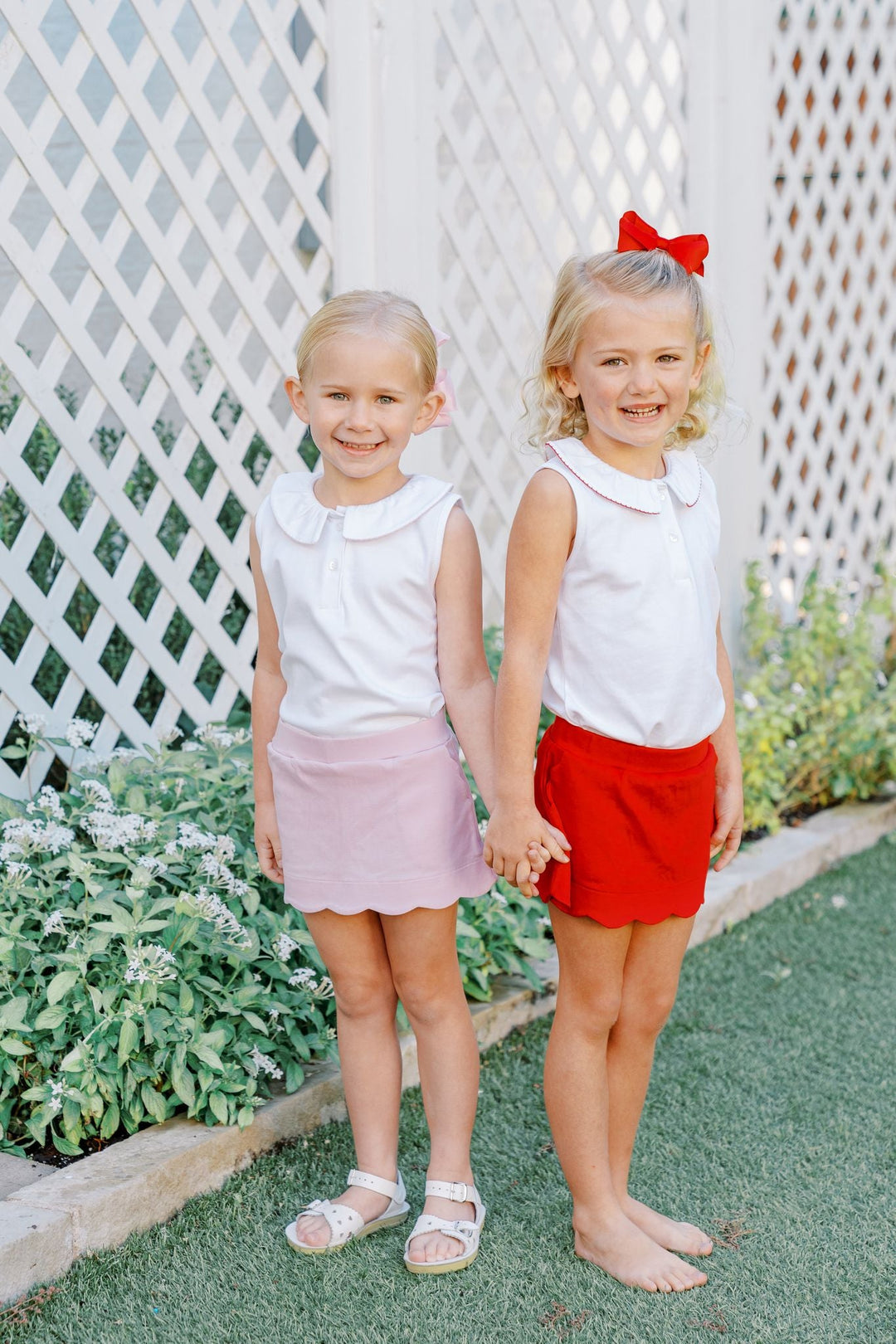 Sophie Scallop Skirt Red