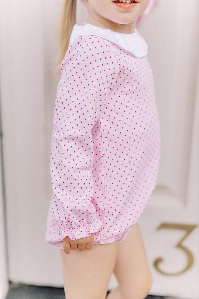 Red Dot Long-Sleeve Girl Bubble