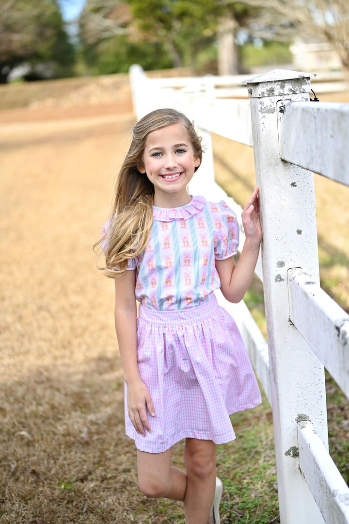 Isla Skirt Set - Gingerbread Pink Gingham