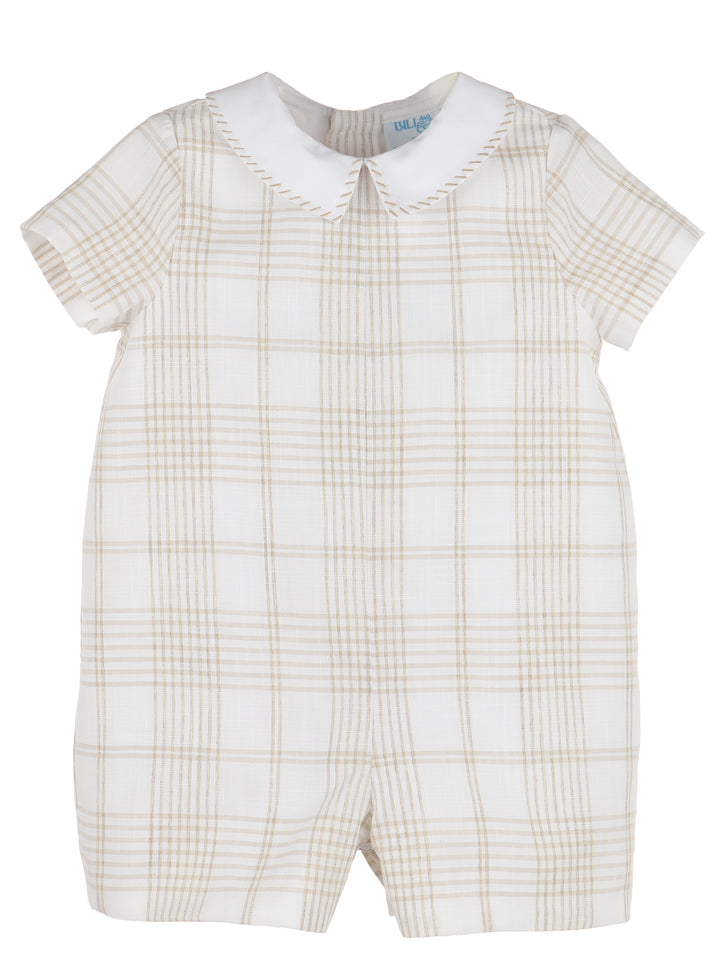 Plaid Boy Romper