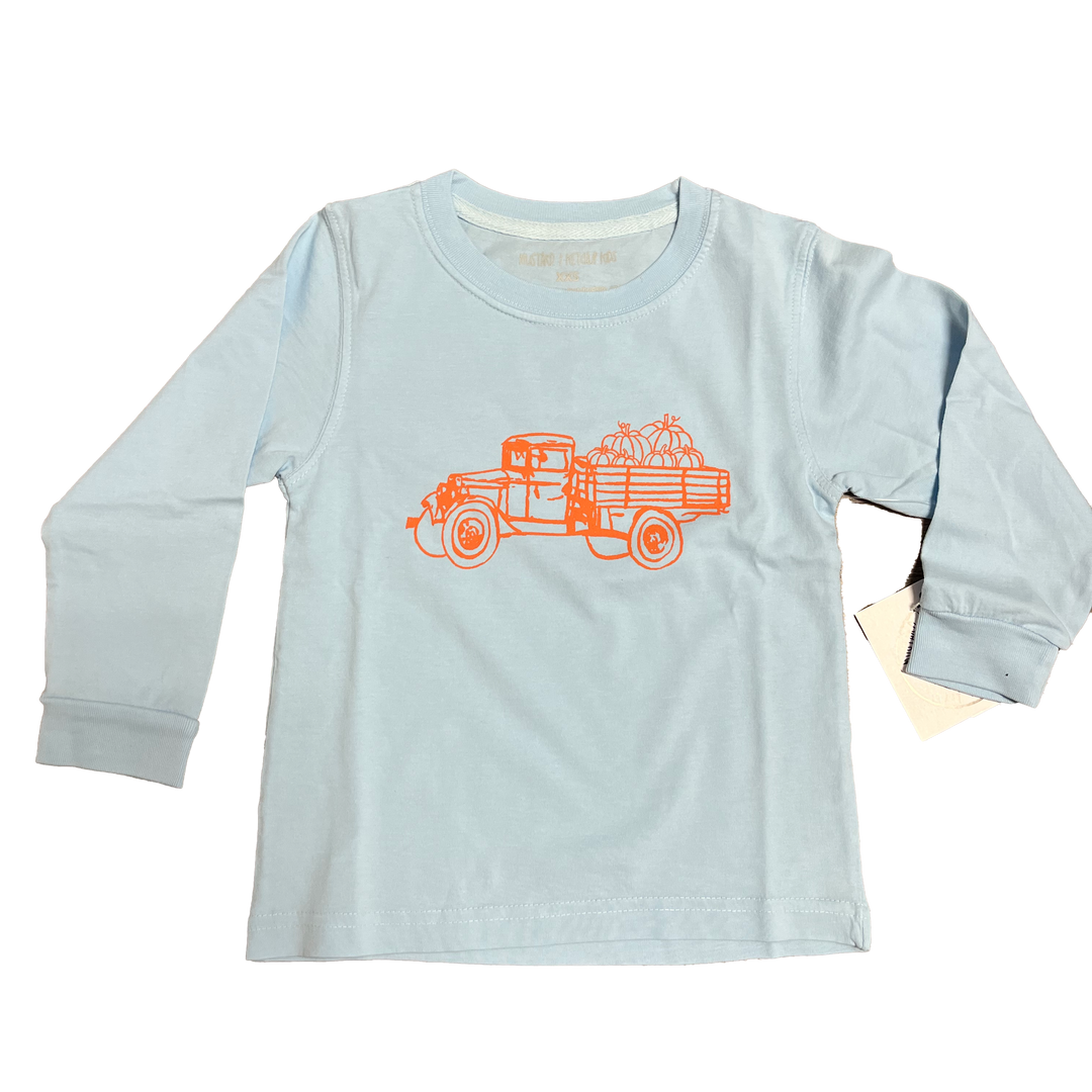 Truck with Pumpkins Long-Sleeved Shirt