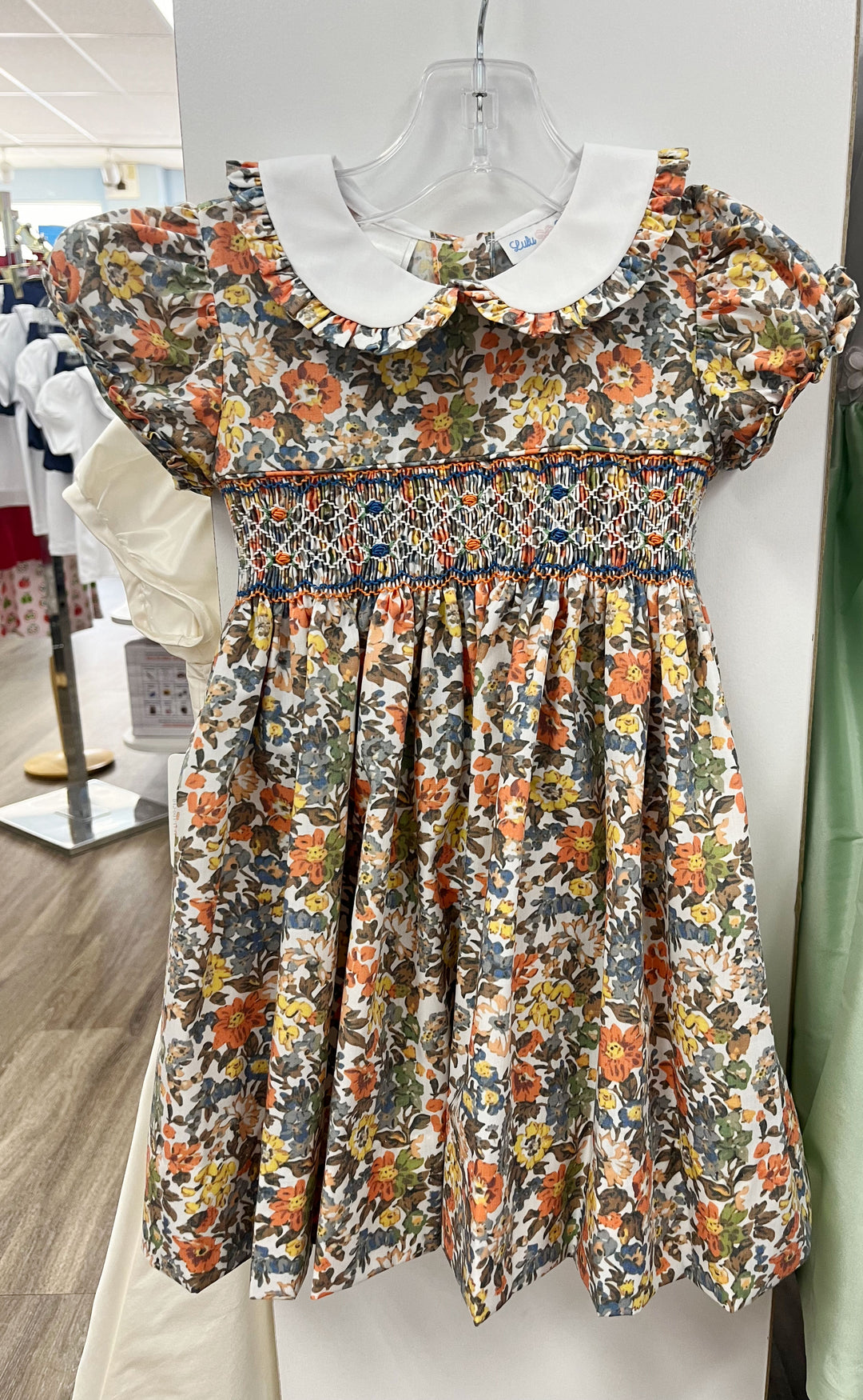 Rose Dress - Brown Floral