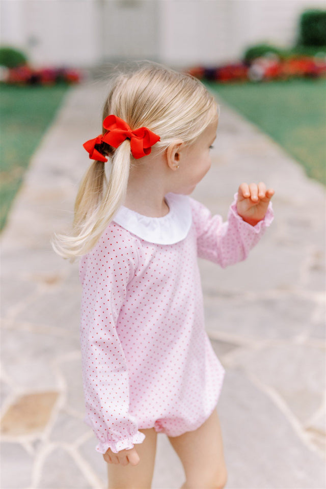 Red Dot Long-Sleeve Girl Bubble
