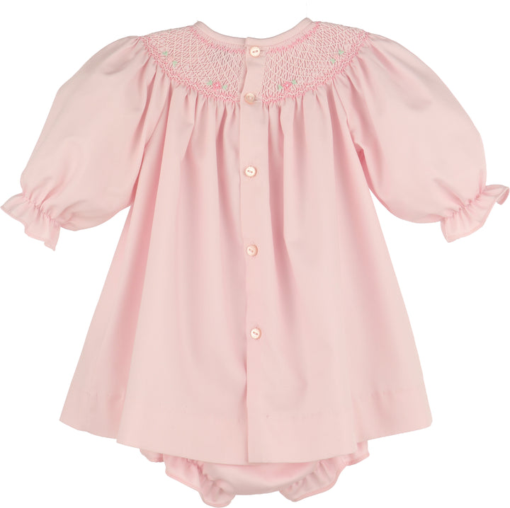 Smocked Bishop Set - Pink