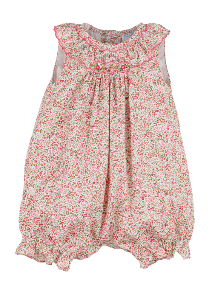 Tiny Floral Smocked Bubble