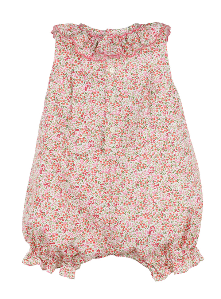 Tiny Floral Smocked Bubble