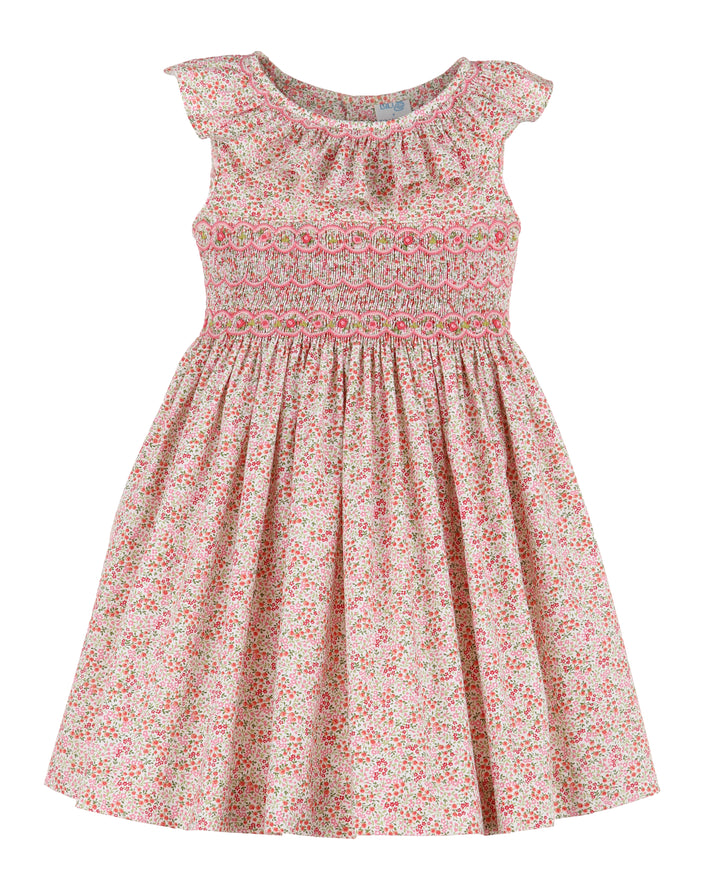 Tiny Floral Smocked Dress