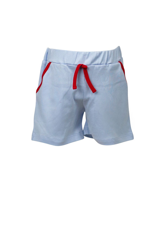 School Days Shorts - Soft Blue