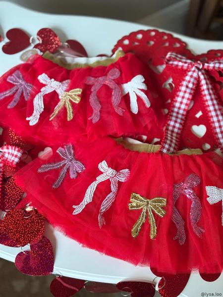 Sequin Bow Tutu