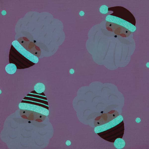 Santa Glow Pajama Set - Pink