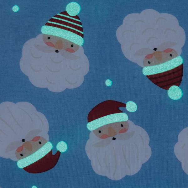 Santa Glow Pajama Set - Blue