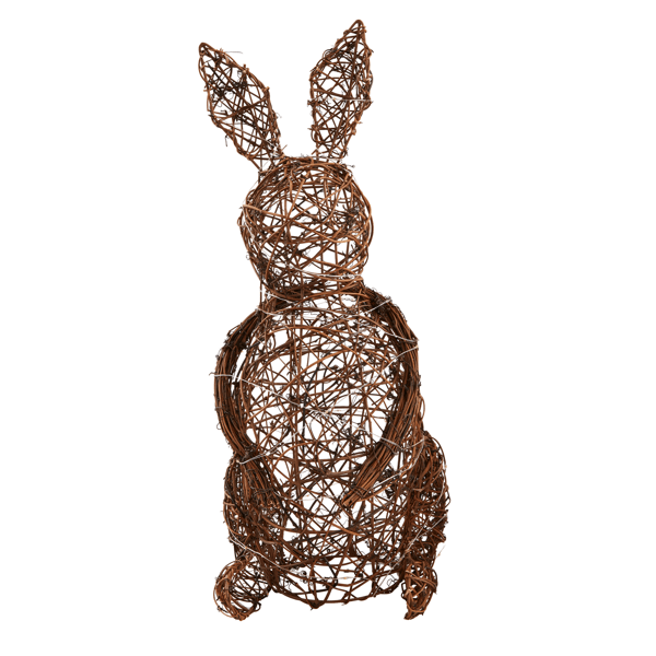 Rattan LED Bunny Sitter