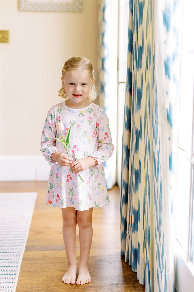 English Garden Dress Long-Sleeve