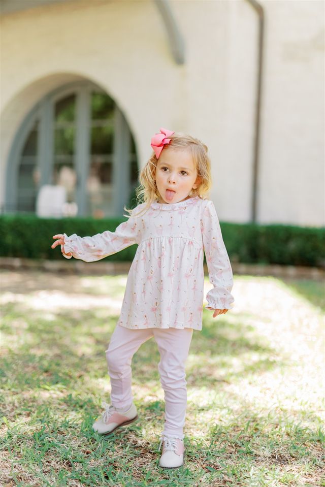 En Point Long-Sleeve Tunic Set