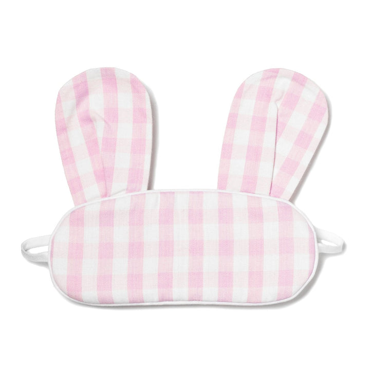 Petite Plume Children's Bunny Eye Mask in Blue & Pink