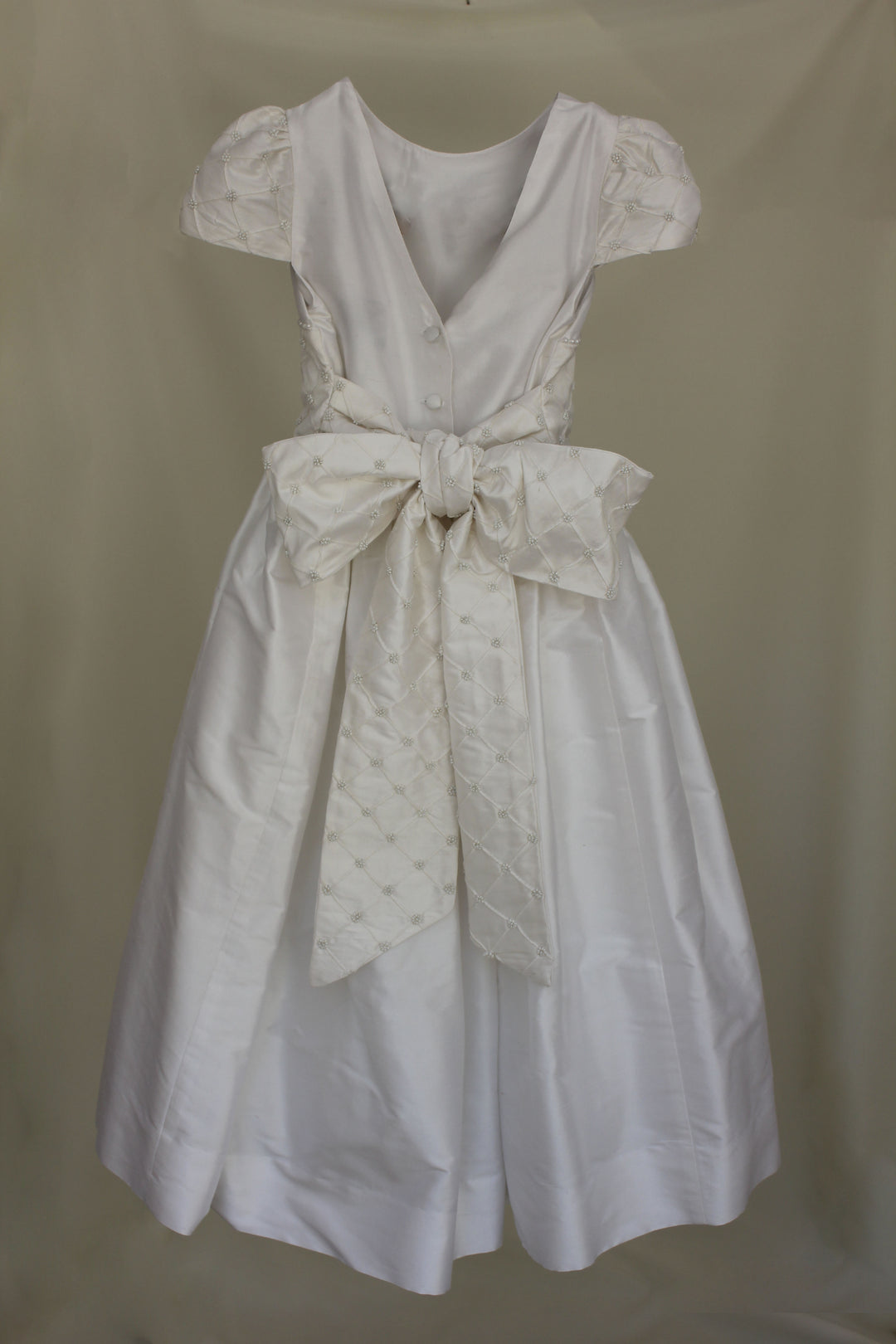 Silk Dress with Pintuck Waist (4958ST)