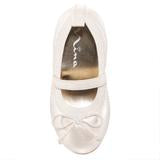 Nina Esther (Toddler) Ivory Pearlized Ballet Flat